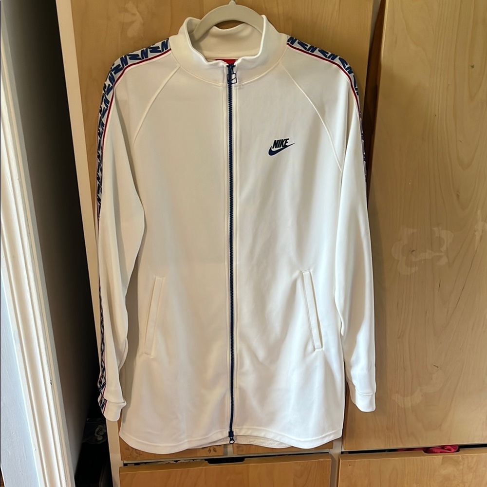 Nike White Track Jacket